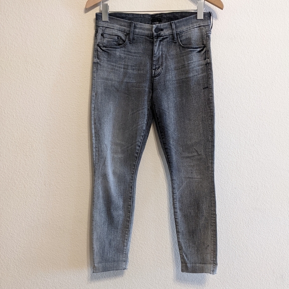 Mother The Looker Skinny Jeans In Grim Shadows Wash Size 28 Mid Rise 26" inseam - Picture 1 of 12
